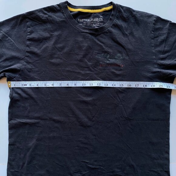 Y2K Nautica Men's Size L Short Sleeve T-Shirt Skater Style Grunge Graphic - Picture 5 of 6
